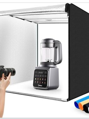Zkeezm Black Portable Photo Video Light Cube